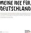 Buchcover Meine Idee für Deutschland