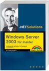 Buchcover Windows Server 2003 für Insider