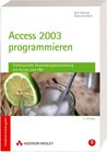 Buchcover Access 2003 programmieren - Studentenausgabe