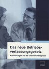 Buchcover Das neue Betriebsverfassungsgesetz