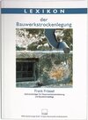 Buchcover Lexikon der Bauwerkstrockenlegung