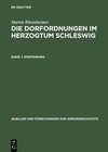 Buchcover Die Dorfordnungen im Herzogtum Schleswig