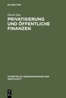 Buchcover Privatisierung und öffentliche Finanzen