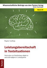 Buchcover Leistungsbereitschaft in Testsituationen