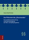 Buchcover Das Phänomen des "Ehrenmordes"