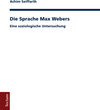 Buchcover Die Sprache Max Webers