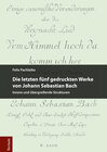 Buchcover Die letzten fünf gedruckten Werke von Johann Sebastian Bach