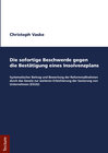 Buchcover Die sofortige Beschwerde gegen die Bestätigung eines Insolvenzplans