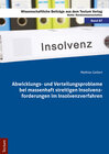 Buchcover Abwicklungs- und Verteilungsprobleme bei massenhaft streitigen Insolvenzforderungen im Insolvenzverfahren