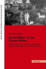 Buchcover Sprach-Bilder versus Theater-Bilder