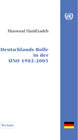 Buchcover Deutschlands Rolle in der UNO 1982-2005
