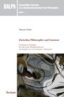 Buchcover Zwischen Philosophie und Literatur