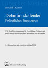 Buchcover Definitionskalender polizeiliches Einsatzrecht
