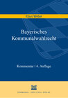 Buchcover Bayerisches Kommunalwahlrecht