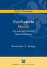 Buchcover Nachbarrecht Hessen mit außergerichtlicher Streitschlichtung