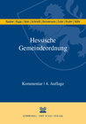 Buchcover Hessische Gemeindeordnung (HGO)