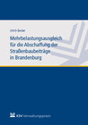 Buchcover Mehrbelastungsausgleich für die Abschaffung der Straßenbaubeiträge in Brandenburg
