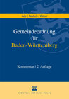 Buchcover Gemeindeordnung für Baden-Württemberg