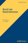 Buchcover Recht der Ratsfraktionen