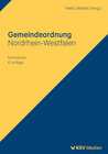 Buchcover Gemeindeordnung Nordrhein-Westfalen