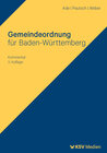 Buchcover Gemeindeordnung für Baden-Württemberg