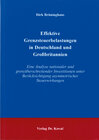 Buchcover Effektive Grenzsteuerbelastungen in Deutschland und Grossbritannien