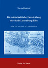 Buchcover Die wirtschaftliche Entwicklung der Stadt Lauenburg/Elbe