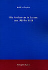 Buchcover Die Reichswehr in Bayern von 1919 bis 1924