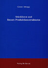 Buchcover Stücklisten und lineare Produktionsstrukturen