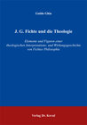 Buchcover J. G. Fichte und die Theologie