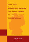 Buchcover Chronologie der Neunziger Jahre Deutschlands Teil 1: Die Jahre 1990-1993