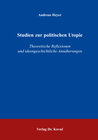 Buchcover Studien zur politischen Utopie