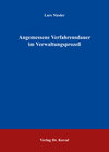 Buchcover Angemessene Verfahrensdauer im Verwaltungsprozess