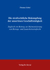 Buchcover Die strafrechtliche Bekämpfung der unseriösen Geschäftstätigkeit