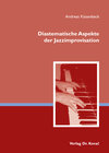 Buchcover Diastematische Aspekte der Jazzimprovisation