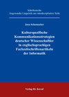 Buchcover Kulturspezifische Kommunikationsstrategien deutscher Wissenschaftler in englischsprachigen Fachzeitschriftenartikeln der