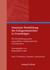 Buchcover Nominale Wortbildung des Indogermanischen in Grundzügen