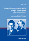 Buchcover Zur Struktur der Dickens-Motive in Franz Kafkas Roman "Der Verschollene"