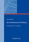 Buchcover Zur Strafbarkeit des Phishing