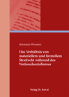 Buchcover Das Verhältnis von materiellem und formellem Strafrecht während des Nationalsozialismus