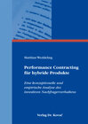 Buchcover Performance Contracting für hybride Produkte