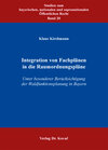 Buchcover Integration von Fachplänen in die Raumordnungspläne