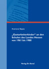 Buchcover "Gastarbeiterkinder" an den Schulen des Landes Hessen von 1961 bis 1980