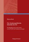 Buchcover Die friedenspolitische Identität der EU