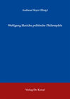 Buchcover Wolfgang Harichs politische Philosophie