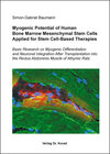 Buchcover Myogenic Potential of Human Bone Marrow Mesenchymal Stem Cells Applied for Stem Cell-Based Therapies