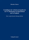 Buchcover Grundlagen der Arbeitsvertragstheorie im 19. Jahrhundert in Deutschland und in England