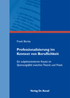 Buchcover Professionalisierung im Kontext von Beruflichkeit