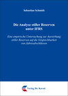 Buchcover Die Analyse stiller Reserven unter IFRS