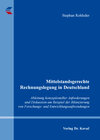 Buchcover Mittelstandsgerechte Rechnungslegung in Deutschland